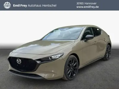 Neu Mazda 3 Homura-Line 140 PS (102 kW) 2025 Zircon sand metallic Limousine