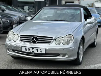 Second-hand Mercedes CLK200 163 CP (119 kW) 2003 Argintiu Cabrio