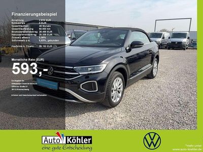 Gebraucht VW T-Roc Cabriolet Style 150 PS (110 kW) 2024 Deep black perleffekt Cabrio