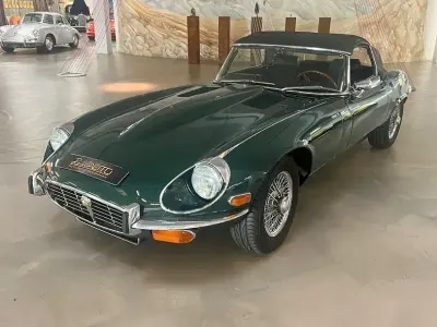 Brugt Jaguar E-Type 271 HK (199 kW) 1972 Grøn Cabriolet