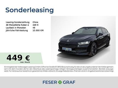 Neu Skoda Superb SportLine 193 PS (141 kW) 2025 Onyxschwarz Kombi