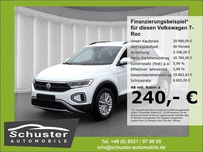 Gebraucht VW T-Roc Life 116 PS (85 kW) 2024 Weiss SUV
