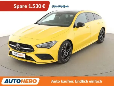 Gebraucht Mercedes CLA220 Shooting Brake AMG line 190 PS (139 kW) 2019 Gelb Kombi