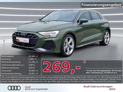 Distriktgrün metallic Neu 2025 Audi A3 S-Line Limousine | 35.980 € (Superpreis)