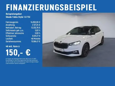 Gebraucht Skoda Fabia Style 110 PS (80 kW) 2022 Weiß Kleinwagen