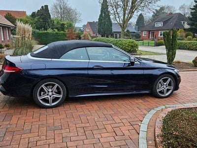 Usata Mercedes C180 AMG line 156 CV (114 kW) 2016 Nero Cabrio