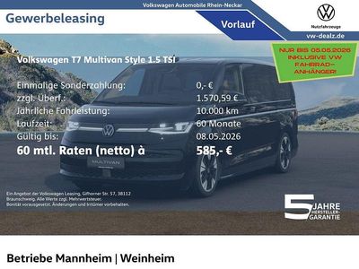 Novo VW Multivan Style 245 HP (180 kW) 2026 Preto Monovolume