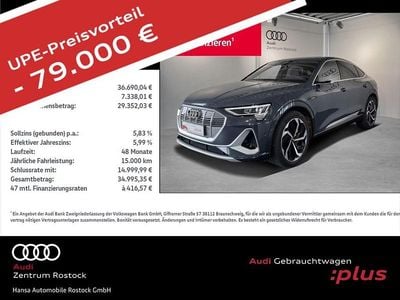 Gebraucht Audi e-tron Sportback S-Line 300 kW (408 PS) 2020 Blau SUV