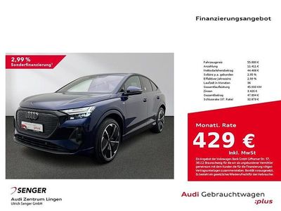 Navarrablau metallic Gebraucht 2024 Audi Q4 Sportback e-tron Ambiente SUV | 55.880 € (Teuer)
