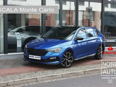 Używany Skoda Scala Monte Carlo 150 KM (110 kW) 2020 Niebieski Hatchback