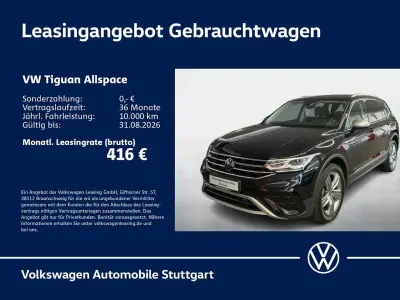 Gebraucht VW Tiguan Allspace Elegance 150 PS (110 kW) 2022 Schwarz SUV