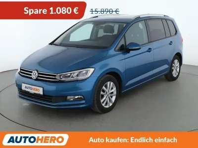 Gebraucht VW Touran Comfortline 116 PS (85 kW) 2016 Blau Van / Kleinbus