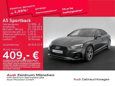 Gebraucht Audi A5 Sportback Business 265 PS (194 kW) 2023 Daytonagrau perleffekt Kleinwagen
