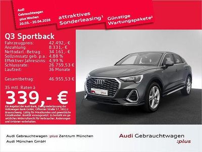 Gebraucht Audi Q3 Sportback S-Line 200 PS (147 kW) 2023 Daytonagrau perleffekt SUV