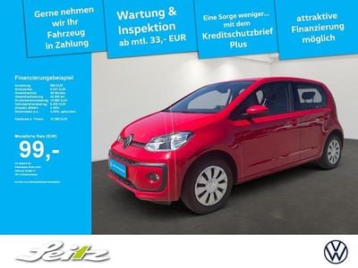 Second-hand VW up! Move 65 CP (47 kW) 2021 Roșu Hatchback
