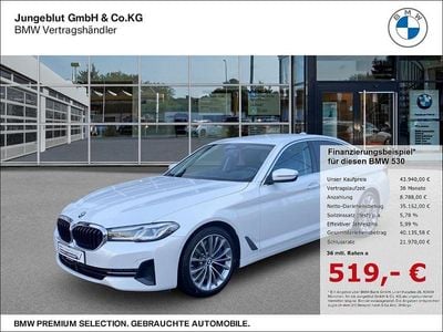 Weiss Gebraucht 2023 BMW 530 Sport Line Limousine | 43.940 € (Guter Preis)