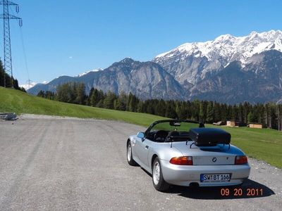 gebraucht BMW Z3 Roadster 1.9i, 140 PS, Gepäckträger + Koffer.