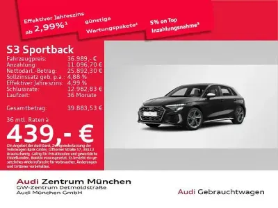 Gebraucht Audi S3 Basis 310 PS (228 kW) 2024 Mythosschwarz metallic Limousine