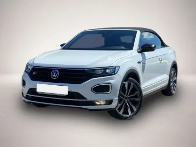 Gebraucht VW T-Roc Cabriolet R-line 150 PS (110 kW) 2021 Weiß Cabrio
