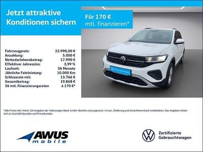 Gebraucht VW T-Cross Life 116 PS (85 kW) 2024 Weiß SUV