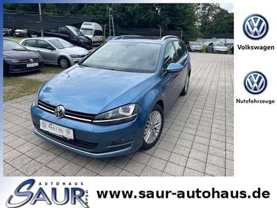 Pacific blue metallic Gebraucht 2014 VW Golf VII Highline Kombi | 9.899 € (Fairer Preis)