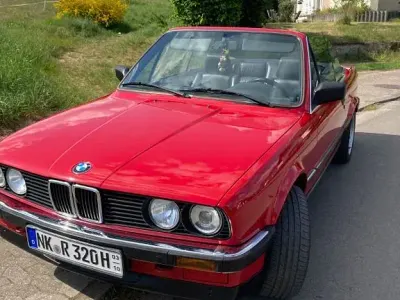 Gebraucht BMW 320 Cabriolet Performance 129 PS (94 kW) 1989 Rot Cabrio