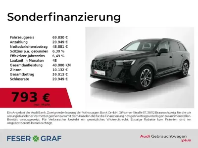 Gebraucht Audi Q7 S-Line 286 PS (210 kW) 2025 Mythosschwarz metallic SUV