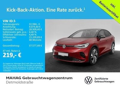 Gebraucht VW ID.5 GTX 219 kW (299 PS) 2023 Kings red metallic schwarz SUV