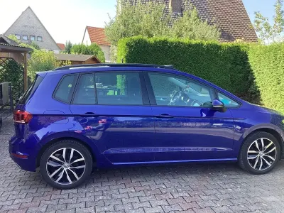 Gebraucht VW Golf Sportsvan Join 110 PS (80 kW) 2018 Blau Van / Kleinbus