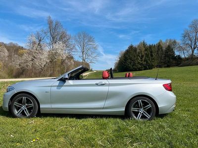 Gebraucht BMW 218 Sport Line 136 PS (100 kW) 2015 Silber Cabrio