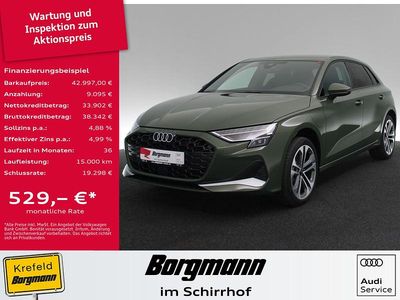 Grün / distriktgruen Gebraucht 2025 Audi A3 Sportback e-tron Advanced Kleinwagen | 42.997 €