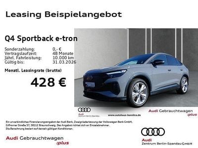 Gebraucht Audi Q4 Sportback e-tron S-Line 210 kW (286 PS) 2025 Grau SUV