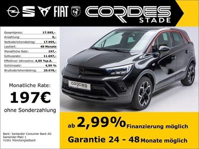 Second-hand Opel Crossland GS Line 110 CP (80 kW) 2023 Negru SUV
