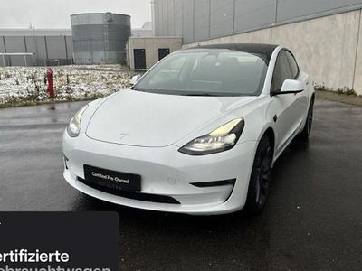 Weiß Gebraucht 2022 Tesla Model 3 Performance Limousine | 30.700 € (Fairer Preis)