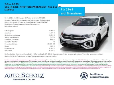 Gebraucht VW T-Roc R-line 190 PS (139 kW) 2024 Weiß SUV