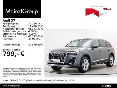 Gebraucht Audi Q7 Ambiente 286 PS (210 kW) 2025 Samuraigrau metallic SUV