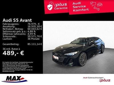 Mythosschwarz metallic Gebraucht 2025 Audi S5 Ambiente Kombi | 76.979 €