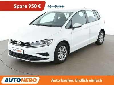 Gebraucht VW Golf Sportsvan Trendline 110 PS (80 kW) 2018 Weiß Van / Kleinbus