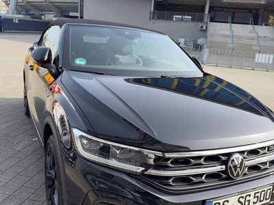 Gebraucht VW T-Roc Cabriolet R-line 150 PS (110 kW) 2022 Schwarz Cabrio