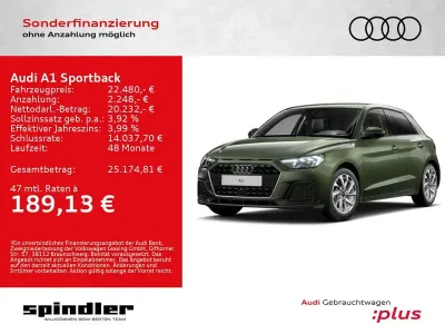 Gebraucht Audi A1 Sportback Advanced Plus 116 PS (85 kW) 2025 Distriktgrün metallic Kleinwagen