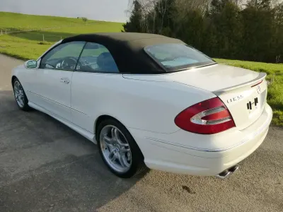 Brugt Mercedes CLK55 AMG AMG 367 HK (269 kW) 2005 Hvid Cabriolet