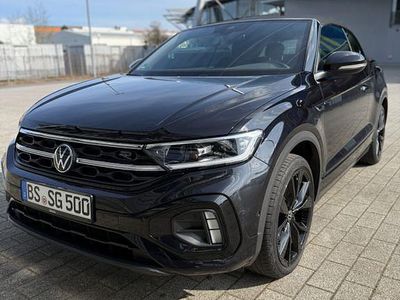 Gebraucht VW T-Roc Cabriolet R-line 150 PS (110 kW) 2022 Schwarz Cabrio