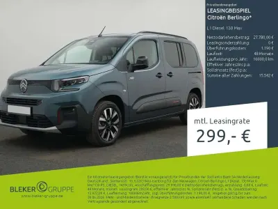 Neu Citroën Berlingo 131 PS (96 kW) 2026 Blau Van / Kleinbus