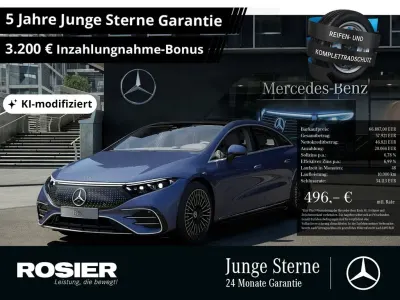 Gebraucht Mercedes EQS580 Premium Plus 385 kW (524 PS) 2022 Blau / sodalithblau Limousine