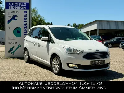 Gebraucht Ford Grand C-Max Titanium 120 PS (88 kW) 2016 Weiß Van / Kleinbus