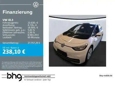 Begagnad VW ID.3 Pro Performance 150 kW (204 HK) 2023 Vit Halvkombi