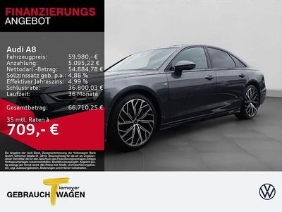 Grau Gebraucht 2022 Audi A8 S-Line Limousine | 59.980 € (Fairer Preis)