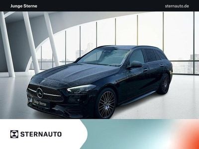 Unilack schwarz Gebraucht 2025 Mercedes C200 AMG line Kombi | 41.650 € (Fairer Preis)
