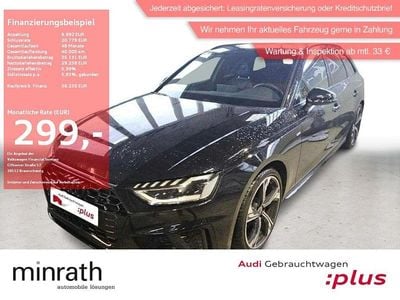 Mythosschwarz metallic Gebraucht 2024 Audi A4 S-Line Kombi | 35.979 € (Fairer Preis)