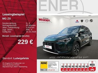 Neu MG ZS Luxury 197 PS (144 kW) 2025 Emerald green Limousine